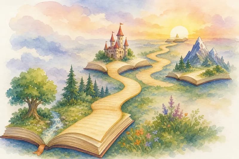 Золотая тропинка ведёт из одной раскрытой книги в другую